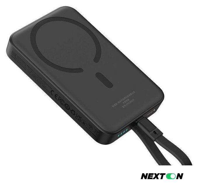 Внешний аккумулятор Baseus Magnetic Fast Charge Power Bank Type-C Edition 30W 10000mAh (черный) - Изображение №4 — Интернет-магазин Nexton