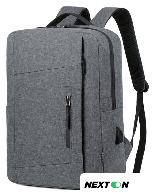 Городской рюкзак Miru Skinny 15.6 MBP-1050 (серый) - Изображение №2 — Интернет-магазин Nexton