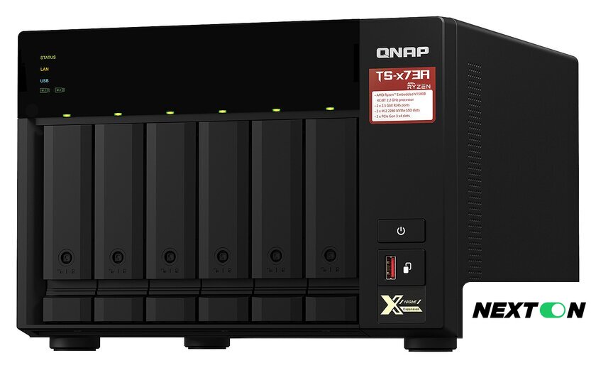 Сетевой накопитель QNAP TS-673A-8G - Изображение №1 — Интернет-магазин Nexton