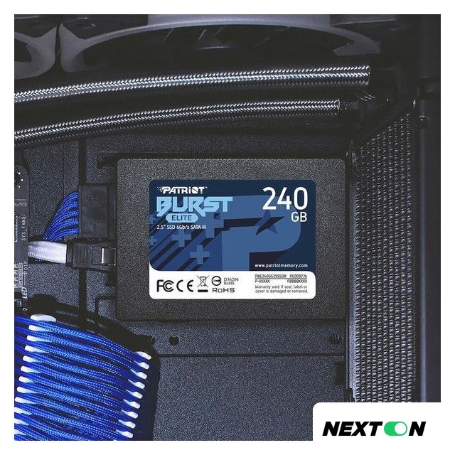 SSD Patriot Burst Elite 240GB PBE240GS25SSDR - Изображение №5 — Интернет-магазин Nexton