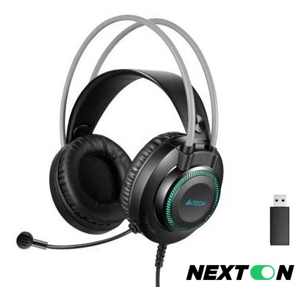 Наушники A4Tech Fstyler FH200U (черный/серый) - Изображение №2 — Интернет-магазин Nexton