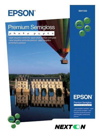 Фотобумага Epson Premium Semigloss Photo Paper A4 20 листов (C13S041332) - Изображение №1 — Интернет-магазин Nexton