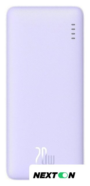 Внешний аккумулятор Baseus Airpow Fast Charge Power Bank 20W 10000mAh (сиреневый) - Изображение №1 — Интернет-магазин Nexton