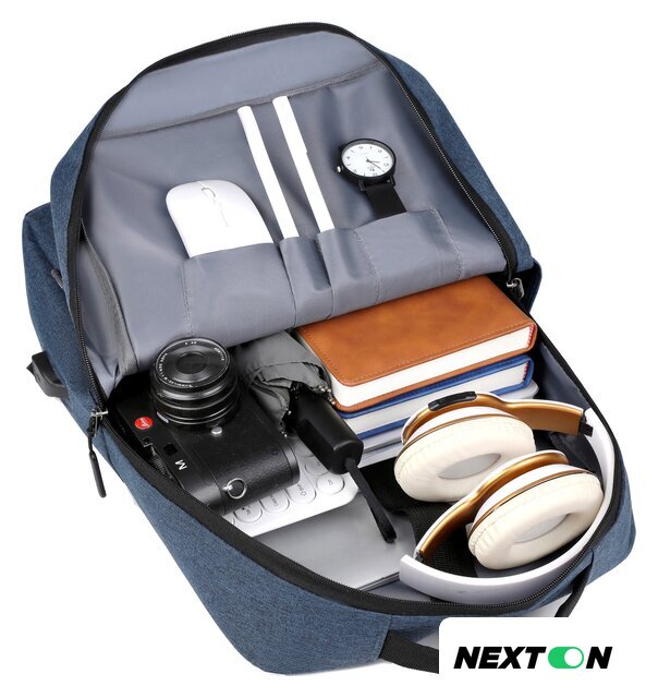 Городской рюкзак Miru Skinny 15.6 MBP-1051 (синий) - Изображение №7 — Интернет-магазин Nexton