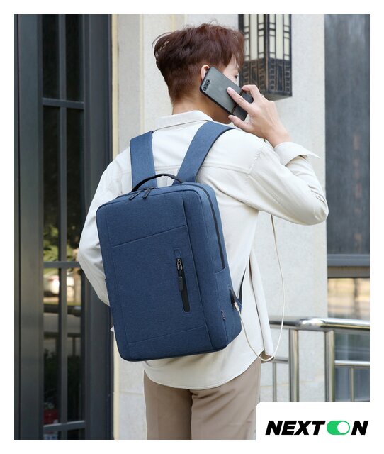 Городской рюкзак Miru Skinny 15.6 MBP-1051 (синий) - Изображение №8 — Интернет-магазин Nexton