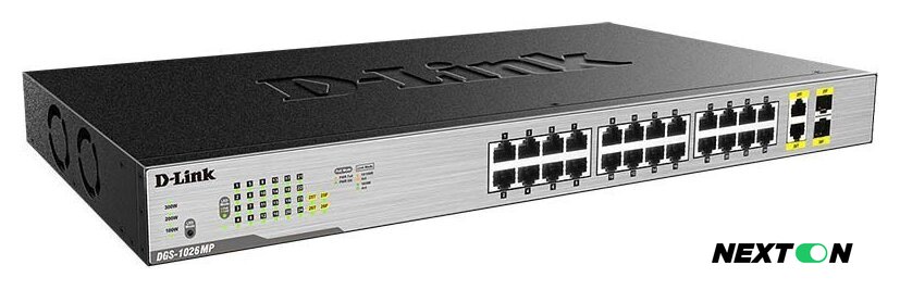 Неуправляемый коммутатор D-Link DGS-1026MP/B2A - Изображение №1 — Интернет-магазин Nexton