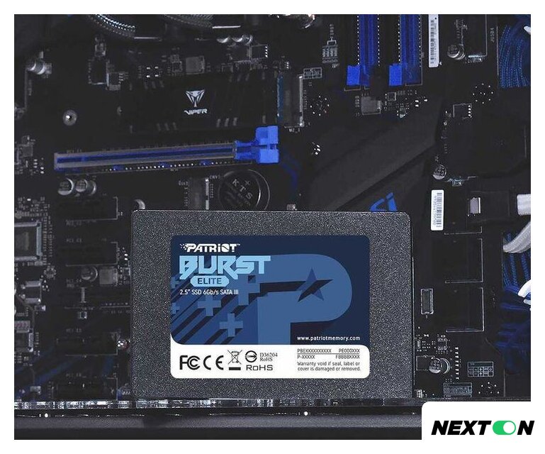 SSD Patriot Burst Elite 120GB PBE120GS25SSDR - Изображение №5 — Интернет-магазин Nexton