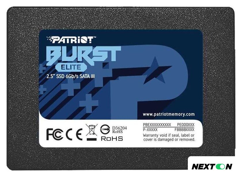 SSD Patriot Burst Elite 120GB PBE120GS25SSDR - Изображение №2 — Интернет-магазин Nexton