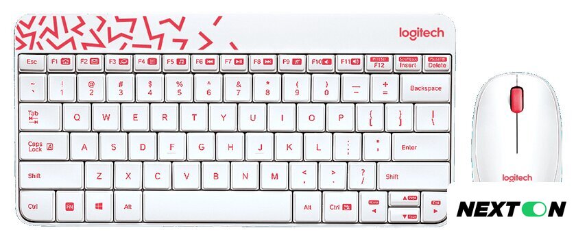 Офисный набор Logitech MK240 Nano 920-008212 (белый) - Изображение №1 — Интернет-магазин Nexton