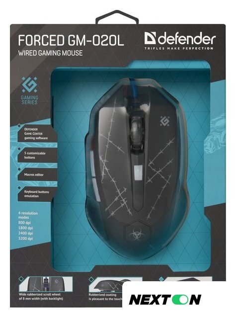 Игровая мышь Defender Forced GM-020L - Изображение №7 — Интернет-магазин Nexton