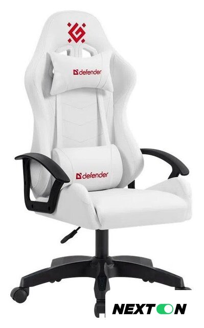 Игровое (геймерское) кресло Defender Lion (белый) - Изображение №1 — Интернет-магазин Nexton