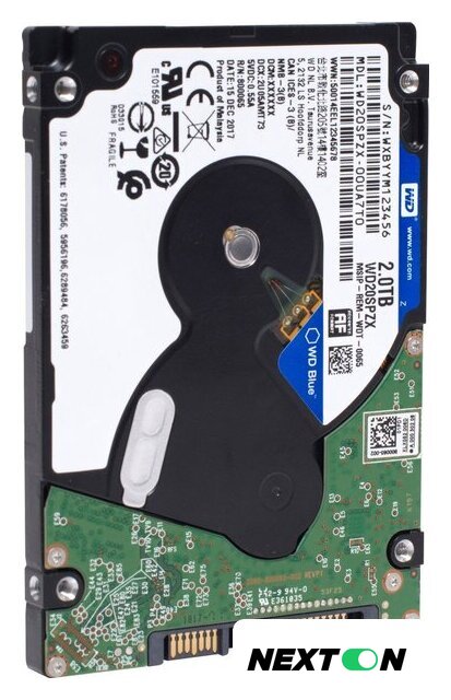 Жесткий диск WD Blue Mobile 2TB WD20SPZX - Изображение №4 — Интернет-магазин Nexton