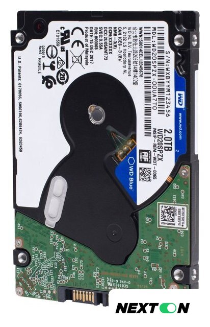Жесткий диск WD Blue Mobile 2TB WD20SPZX - Изображение №3 — Интернет-магазин Nexton