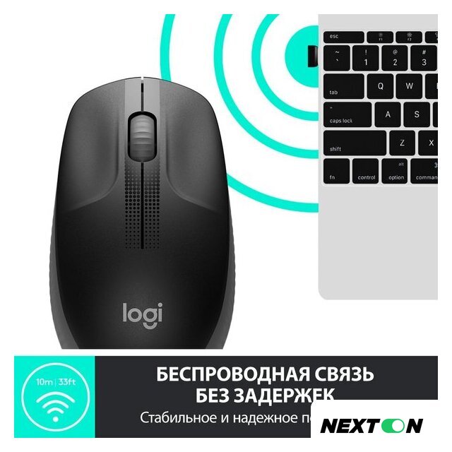 Мышь Logitech M190 (черный/темно-серый) - Изображение №3 — Интернет-магазин Nexton