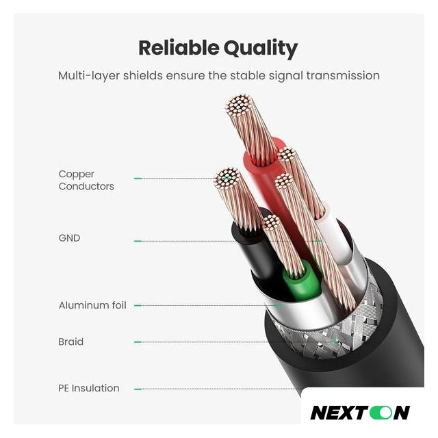 Кабель Ugreen US135 USB Type-A - USB Type-B (1 м, черный) - Изображение №5 — Интернет-магазин Nexton