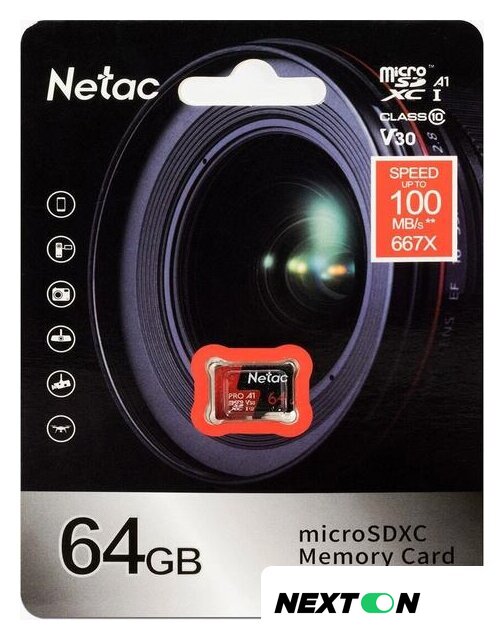 Карта памяти Netac P500 Extreme Pro 64GB NT02P500PRO-064G-S - Изображение №5 — Интернет-магазин Nexton