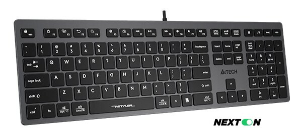 Клавиатура A4Tech Fstyler FX50 (серый) - Изображение №3 — Интернет-магазин Nexton