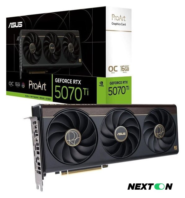 Видеокарта ASUS ProArt GeForce RTX 5070 Ti OC Edition 16GB GDDR7 PROART-RTX5070TI-O16G - Изображение №15 — Интернет-магазин Nexton