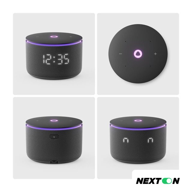 Умная колонка Яндекс Станция Мини 3 Про (зеленый) - Изображение №3 — Интернет-магазин Nexton