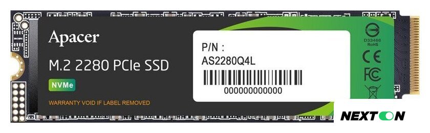 SSD Apacer AS2280Q4L 256GB AP256GAS2280Q4L-1 - Изображение №1 — Интернет-магазин Nexton