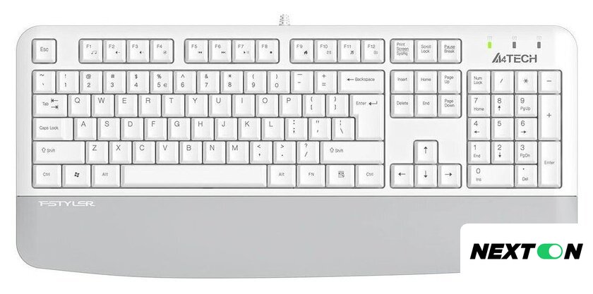 Клавиатура A4Tech Fstyler FK20 (белый) - Изображение №2 — Интернет-магазин Nexton