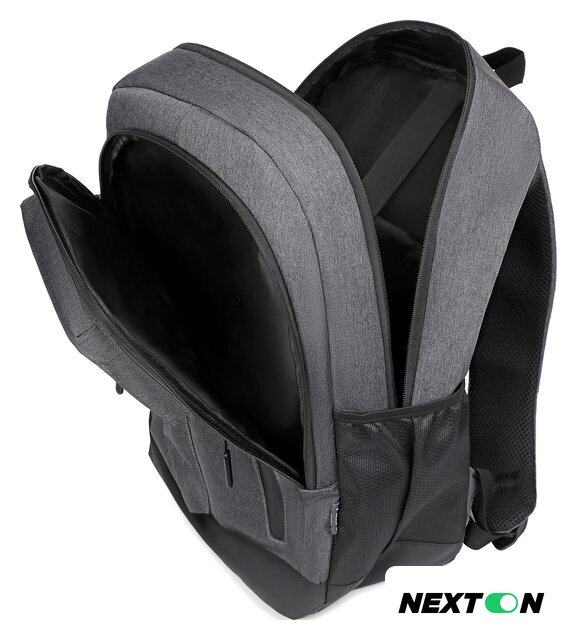 Городской рюкзак Miru Sallerus 15.6 (серый) - Изображение №5 — Интернет-магазин Nexton