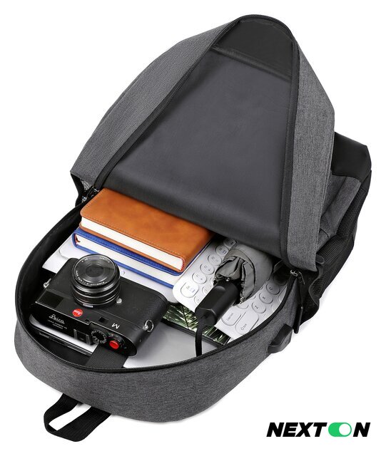 Городской рюкзак Miru Sallerus 15.6 (серый) - Изображение №9 — Интернет-магазин Nexton