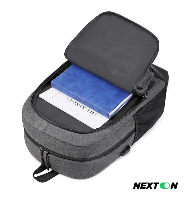 Городской рюкзак Miru Sallerus 15.6 (серый) - Изображение №19 — Интернет-магазин Nexton