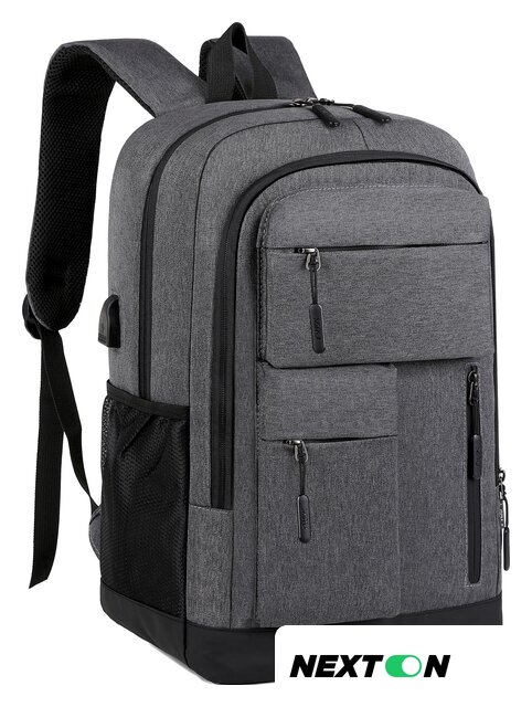 Городской рюкзак Miru Sallerus 15.6 (серый) - Изображение №2 — Интернет-магазин Nexton