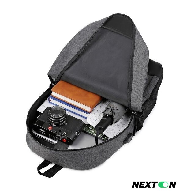 Городской рюкзак Miru Sallerus 15.6 (серый) - Изображение №20 — Интернет-магазин Nexton