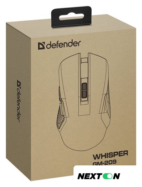 Игровая мышь Defender Whisper GM-209 (черный) - Изображение №7 — Интернет-магазин Nexton