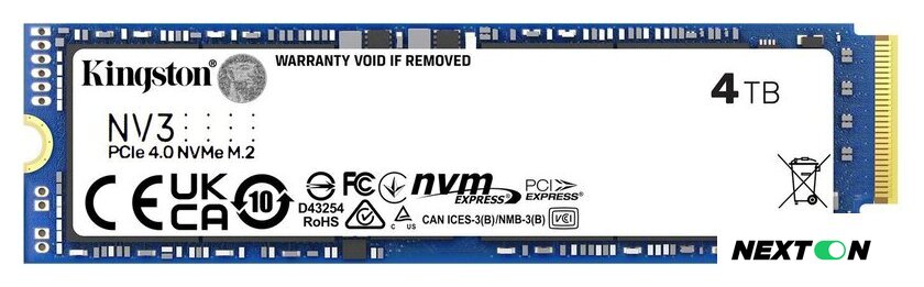 SSD Kingston NV3 4TB SNV3S/4000G - Изображение №1 — Интернет-магазин Nexton