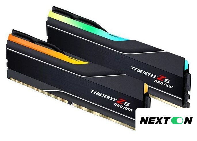 Оперативная память G.Skill Trident Z5 Neo RGB 2x64ГБ DDR5 6000 МГц F5-6000J3244G64GX2-TZ5NR - Изображение №1 — Интернет-магазин Nexton
