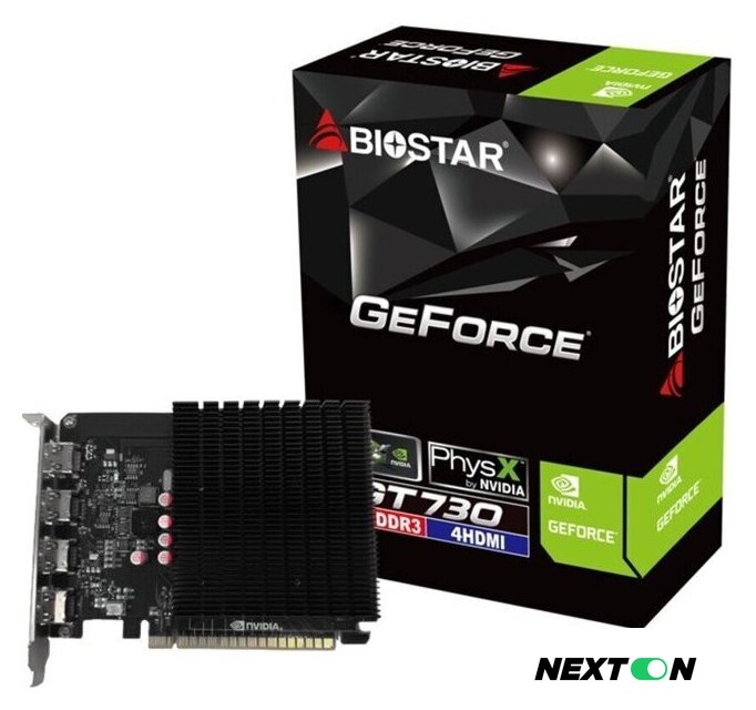Видеокарта BIOSTAR GeForce GT 730 4GB DDR3 VN7313TG46 - Изображение №2 — Интернет-магазин Nexton