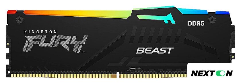 Оперативная память Kingston FURY Beast RGB 8ГБ DDR5 6000МГц KF560C36BBEA-8 - Изображение №1 — Интернет-магазин Nexton