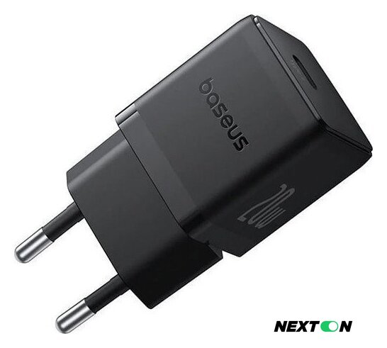 Сетевое зарядное Baseus Palm Fast Charger 1C 20W EU P10111602113-00 (черный) - Изображение №1 — Интернет-магазин Nexton
