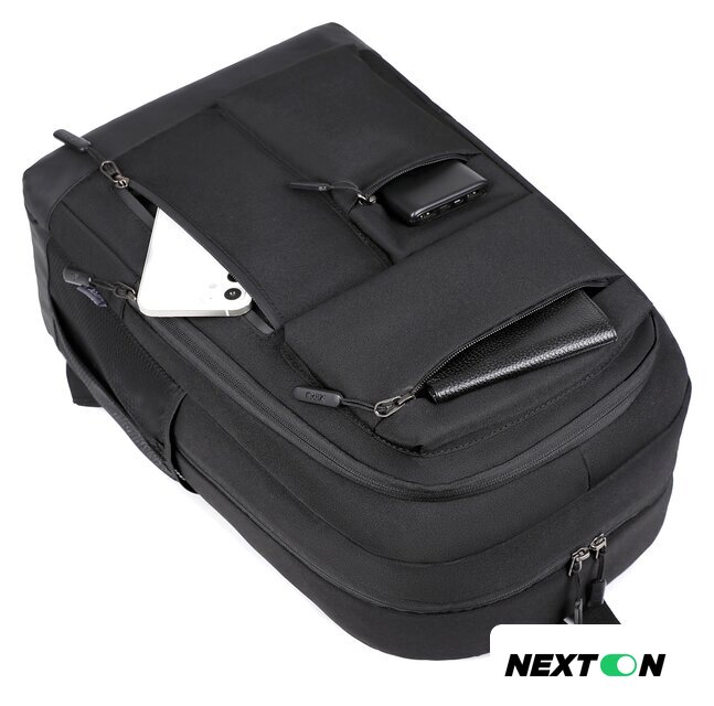 Городской рюкзак Miru Sallerus 15.6 (черный) - Изображение №7 — Интернет-магазин Nexton