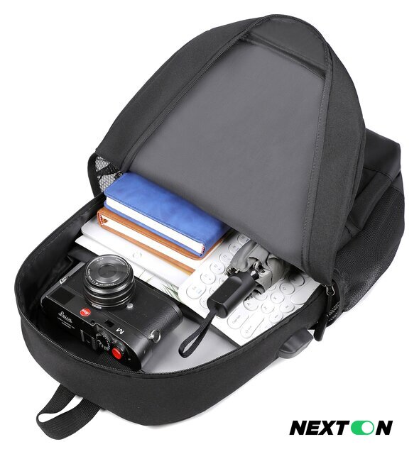 Городской рюкзак Miru Sallerus 15.6 (черный) - Изображение №9 — Интернет-магазин Nexton