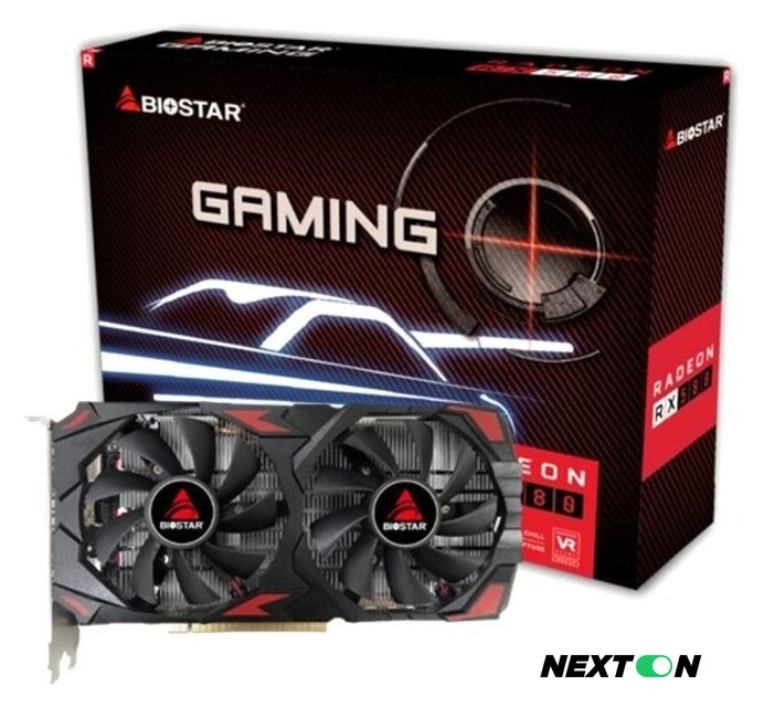 Видеокарта BIOSTAR Radeon RX 580 2048SP 8GB GDDR5 VA5815RQ82 - Изображение №1 — Интернет-магазин Nexton