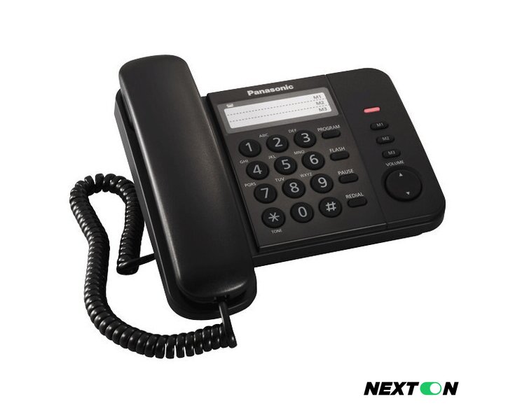 Проводной телефон Panasonic KX-TS2352RUB (черный) - Изображение №2 — Интернет-магазин Nexton