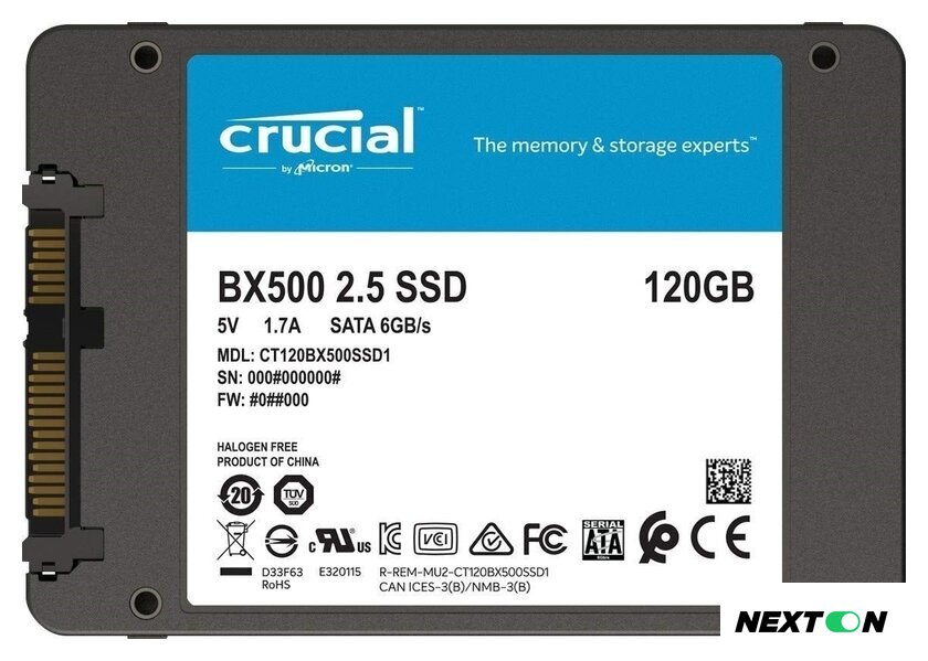 SSD Crucial BX500 240GB CT240BX500SSD1 - Изображение №4 — Интернет-магазин Nexton