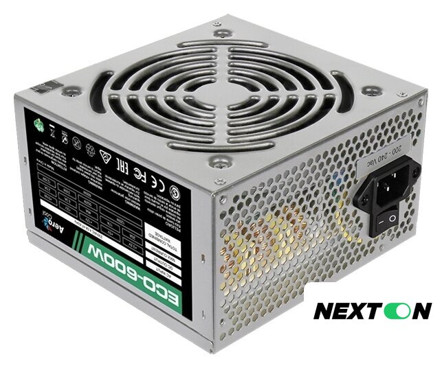 Блок питания AeroCool ECO-600W - Изображение №1 — Интернет-магазин Nexton