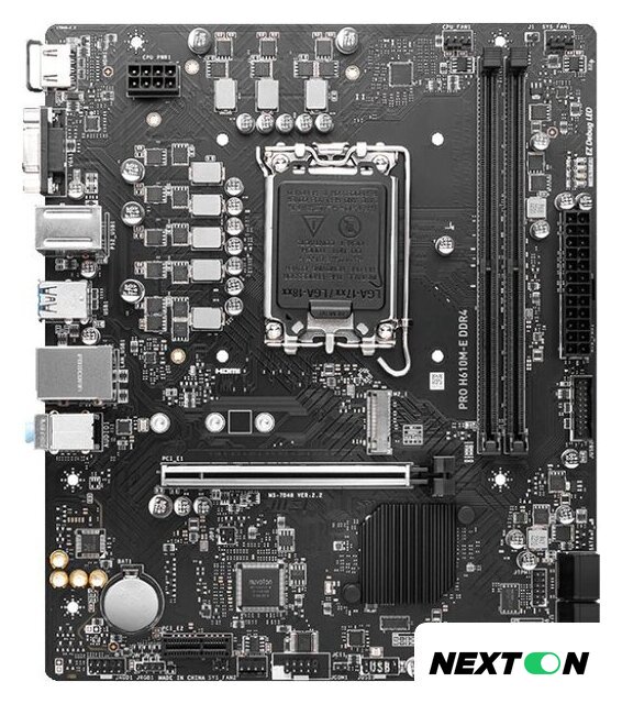 Материнская плата MSI PRO H610M-E DDR4 - Изображение №1 — Интернет-магазин Nexton