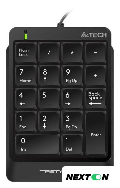 Цифровой блок A4Tech FK13P (черный) - Изображение №2 — Интернет-магазин Nexton