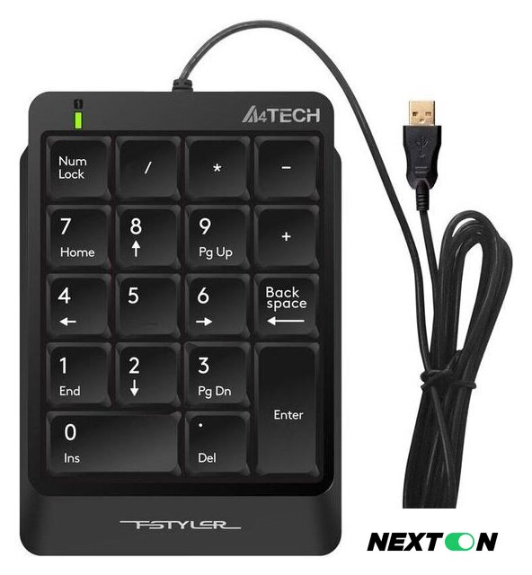 Цифровой блок A4Tech FK13P (черный) - Изображение №1 — Интернет-магазин Nexton