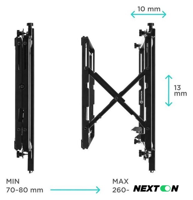 Кронштейн для информационной панели Onkron PRO7M (черный) - Изображение №4 — Интернет-магазин Nexton