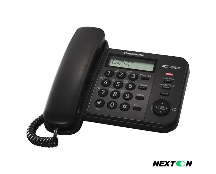 Проводной телефон Panasonic KX-TS2356RUB (черный) - Изображение №1 — Интернет-магазин Nexton