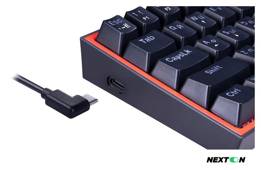 Клавиатура Redragon Fizz (черный/красный) - Изображение №7 — Интернет-магазин Nexton