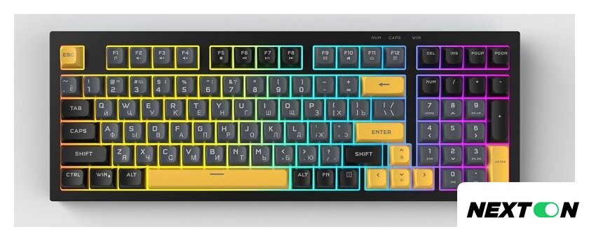 Клавиатура Ritmix RKB-598BL (черный/серый) - Изображение №2 — Интернет-магазин Nexton