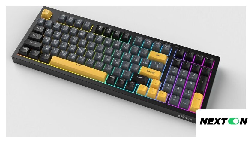 Клавиатура Ritmix RKB-598BL (черный/серый) - Изображение №3 — Интернет-магазин Nexton
